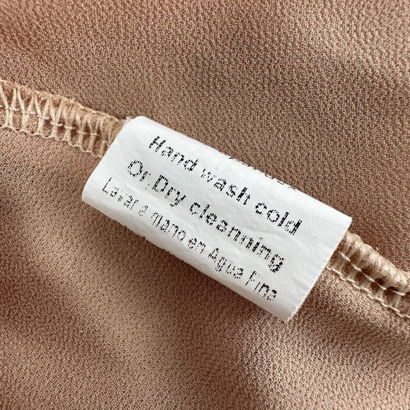 The Hanger Chiffon Dress Sleeveless High & Low Lined Large Juniors Lace Pleated - Picture 6 of 15